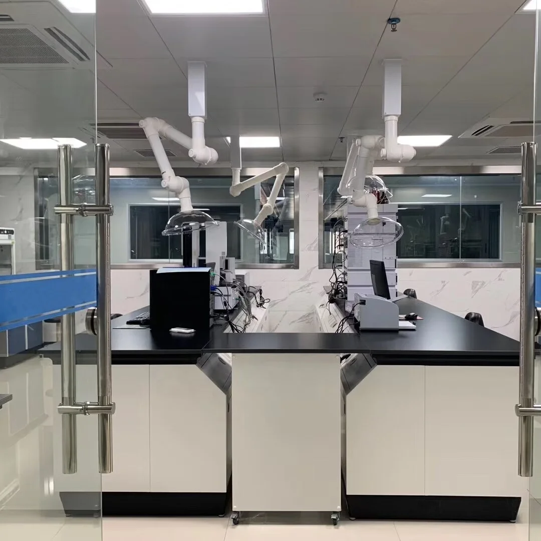 Modern science lab furniture food test Anti-bacterial laboratory furniture cabinet with gas supply