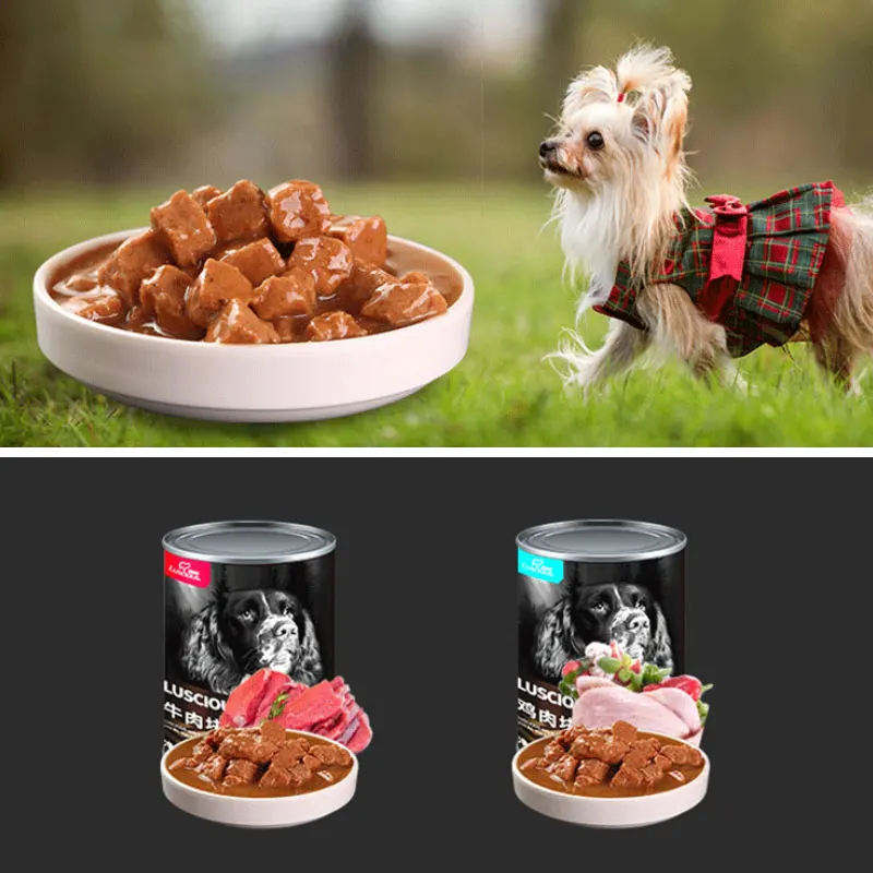
High Quality different flavors wet canned pet food/wet dog food 