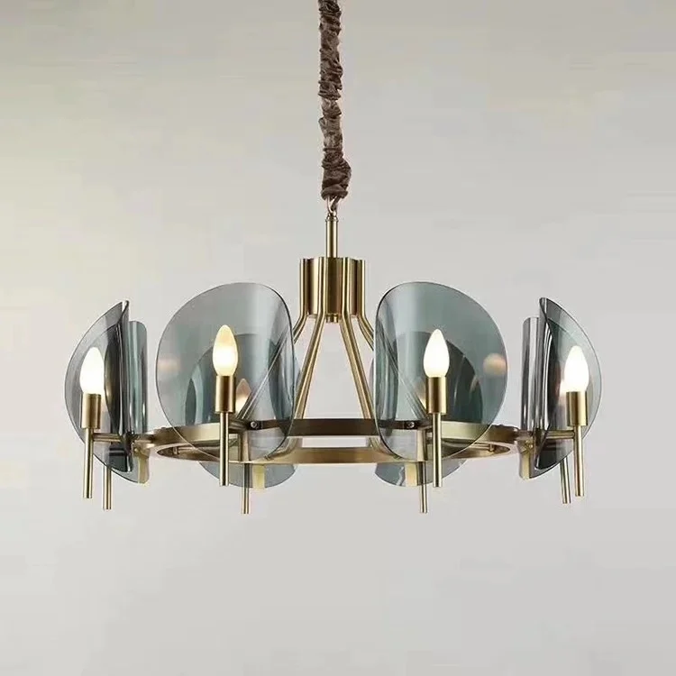 Home Decor Hotel Pendant Lamp Home Decor Dining Room Modern Modern Brass Pendant Light Modern Hanging Lamp Glass Chandelier