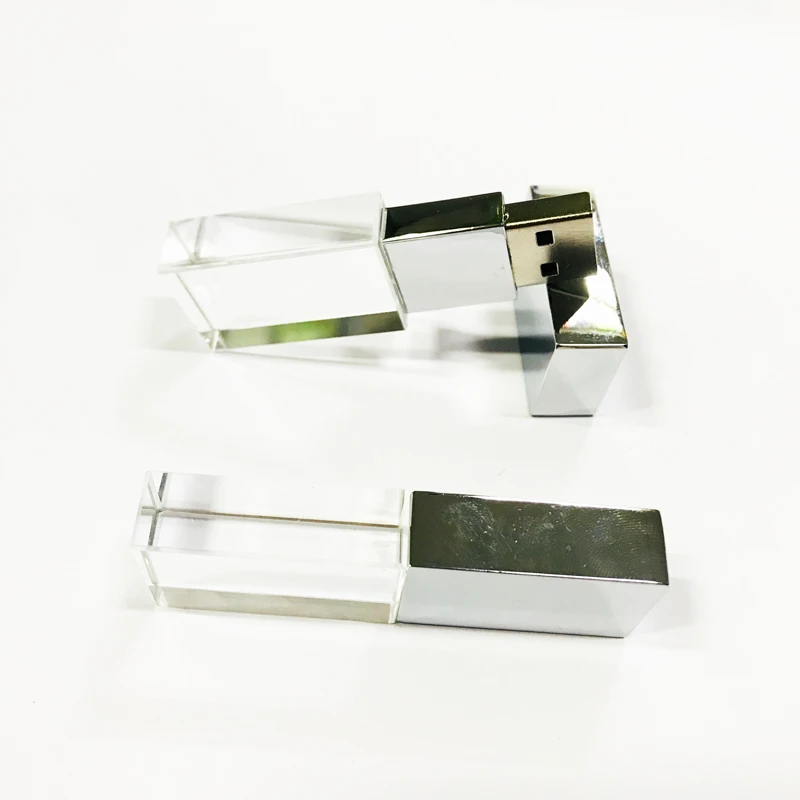 Wholesale Crystal USB Flash Drive1gb 2gb 4gb For Promo Gift