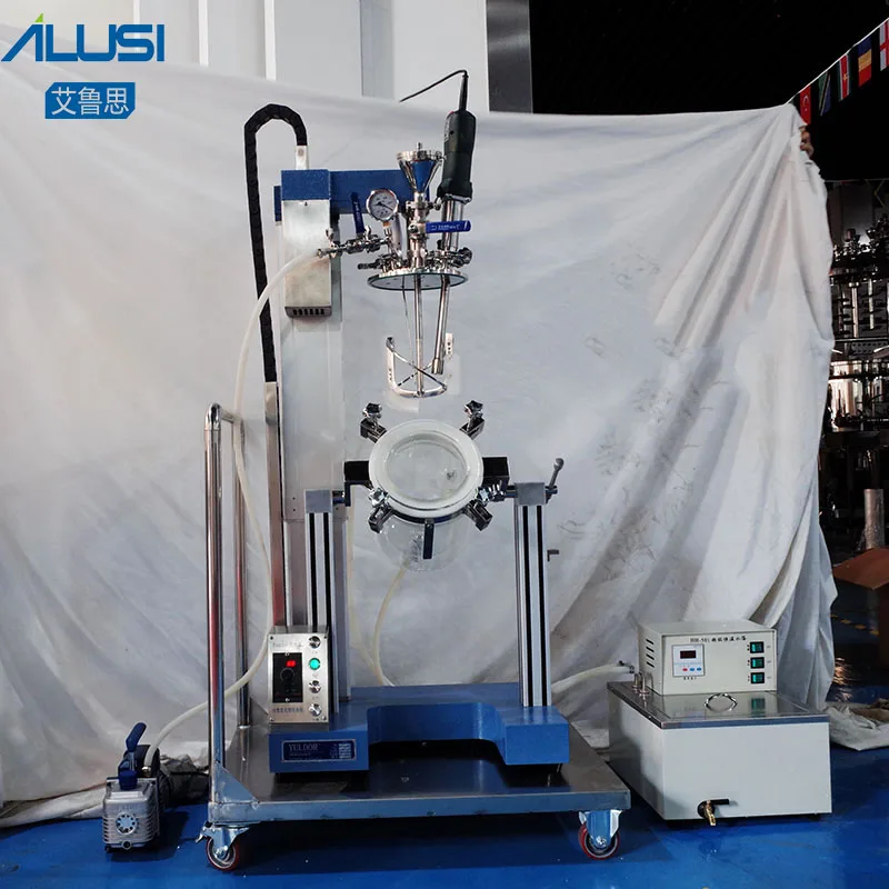 Upgradable Laboratory oil heating homogenizer paste vacuum emulsion mixer washing cosmetics face cream vacuum mixing equipment