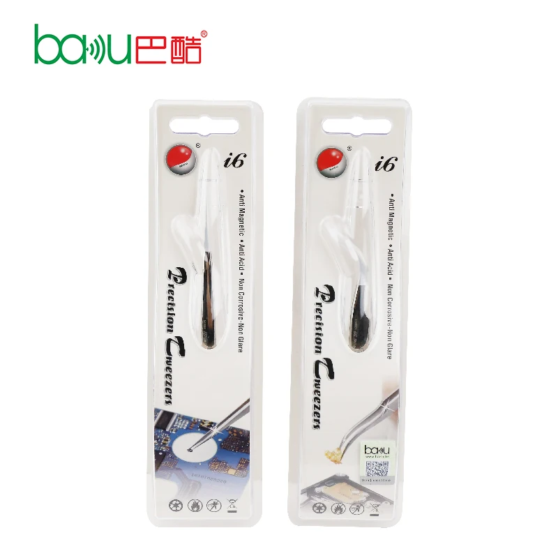 
Wholesale high quality 304 stainless steel polishing electrostatic tweezers hand tool circuit board BAKU ba-i6 