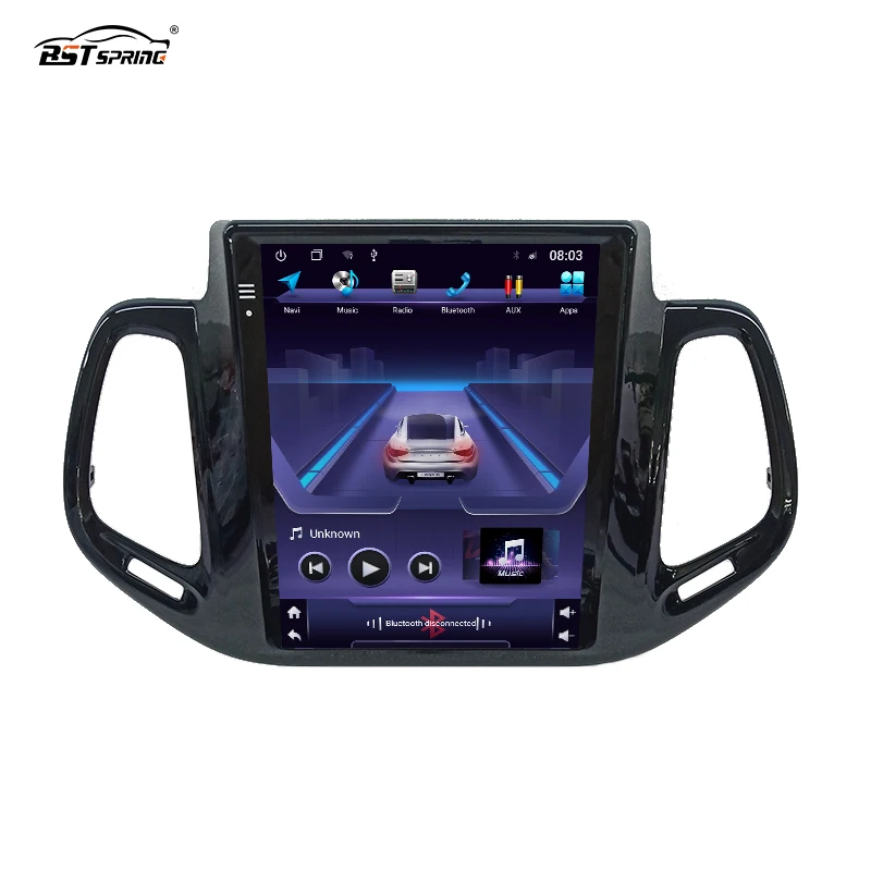 Vertical Screen Android Car Radio For Jeep Compass 2013-2018 Car DVD Multimedia Player Carplay