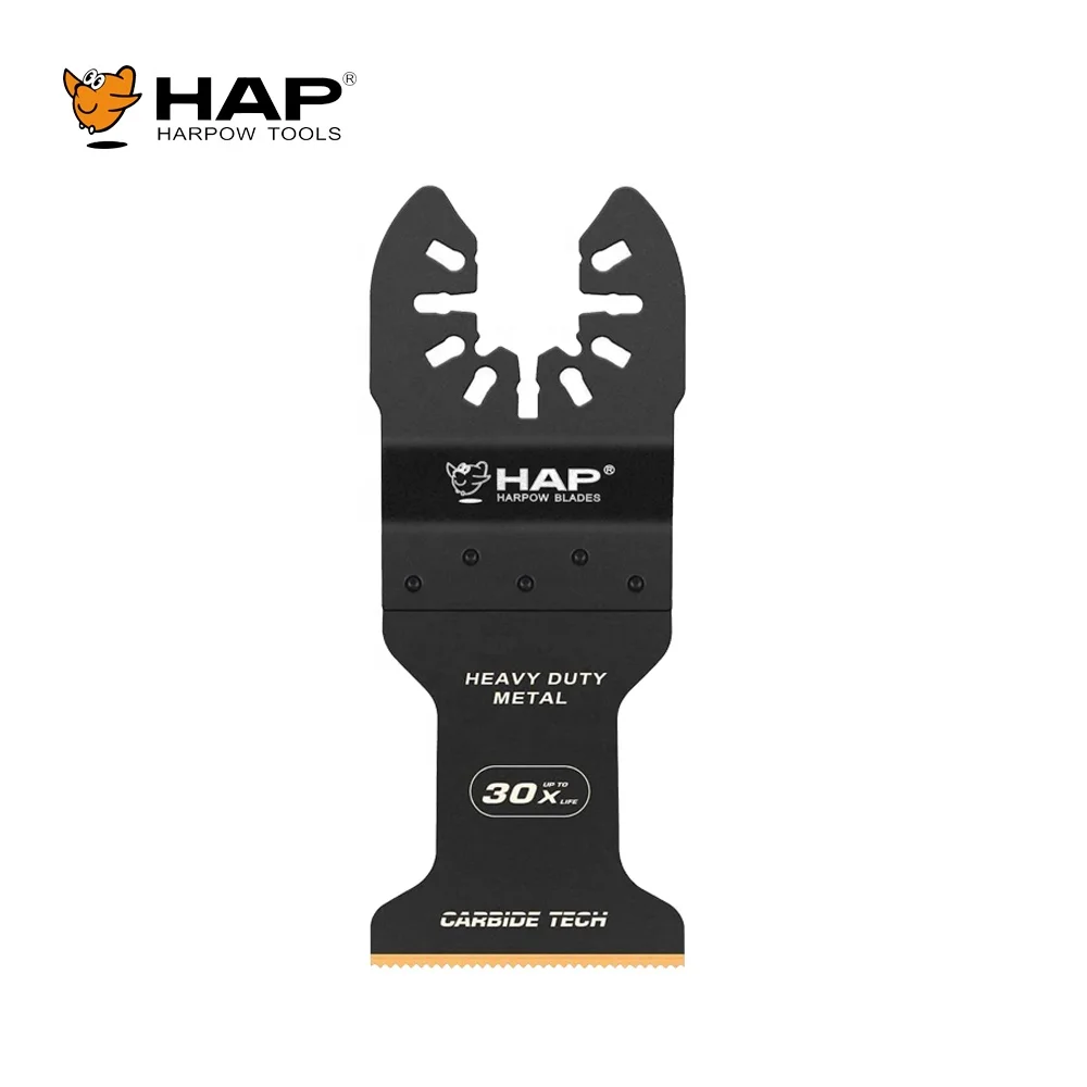 Oscillating Multi Tool Saw Blades 34MM Width Carbide Tipped Cutting Blade For Cutting Heavy Metal Nail Aluminium Pipe