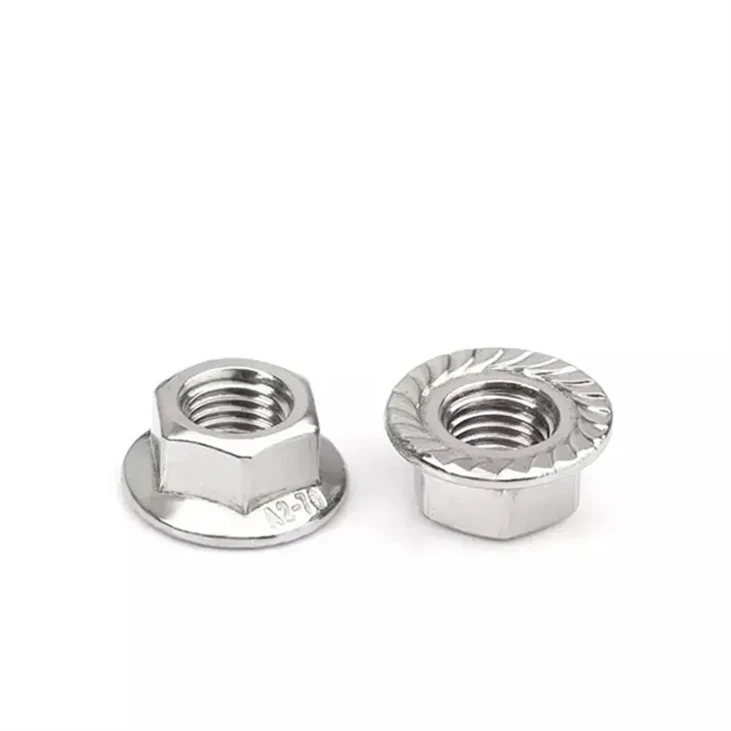 Stainless Steel Hexagonal Anti-Slip Padded Nut Flower Tooth Din6923 Flange Nut