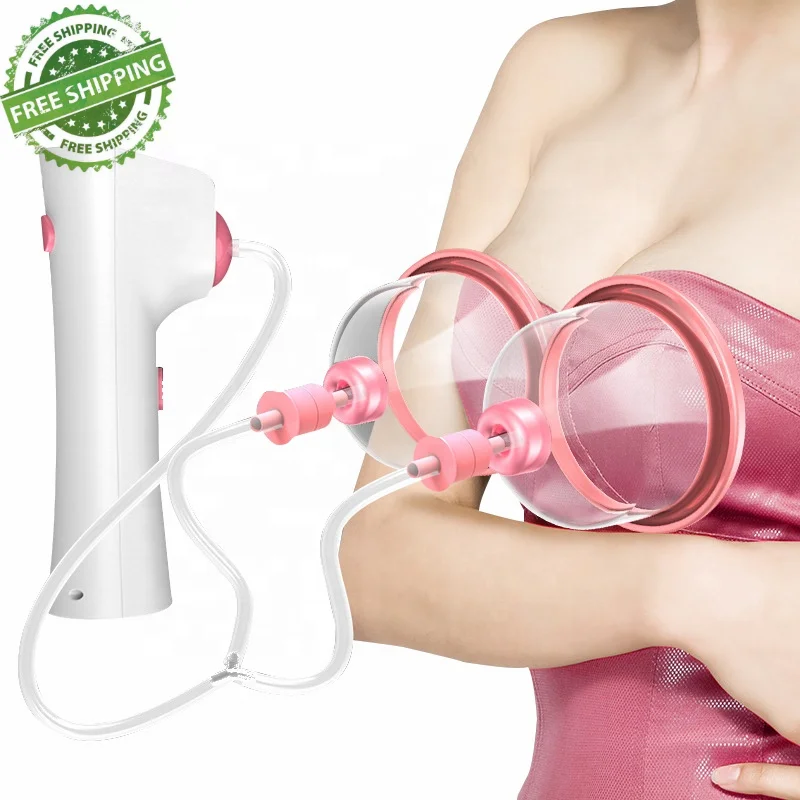 Free shipping HGMed Portable Hot Breast Suck and Massage Breast Enlargement Breast Massager Machine