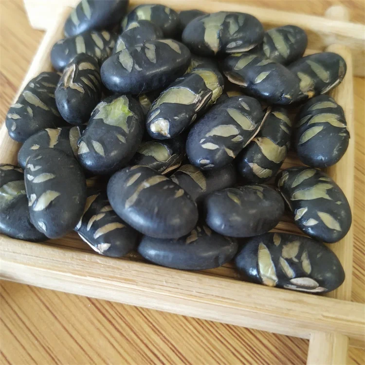 
Healthy high quality roasted black beans withwith green kernel for sales 