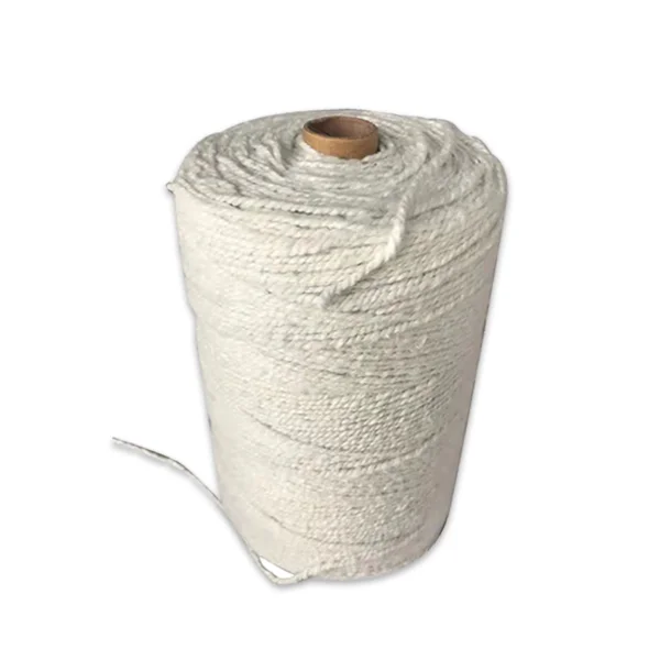 Refractory ceramic fiber yarn with stainless steel wire reinforced/glassfiber reinforced