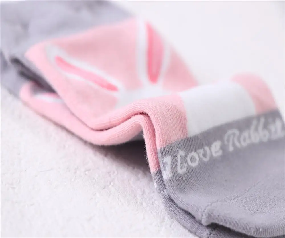 2021 Funny Harajuku Cute Rabbit Socks Meias Jacquard Cartoon Low Cut Ankle Socks Girl Women Novelty Animal Short Socks