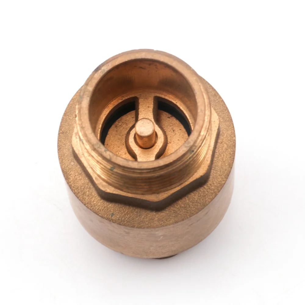 Vertical spring non-return brass core water check valve hydraulic non return valve