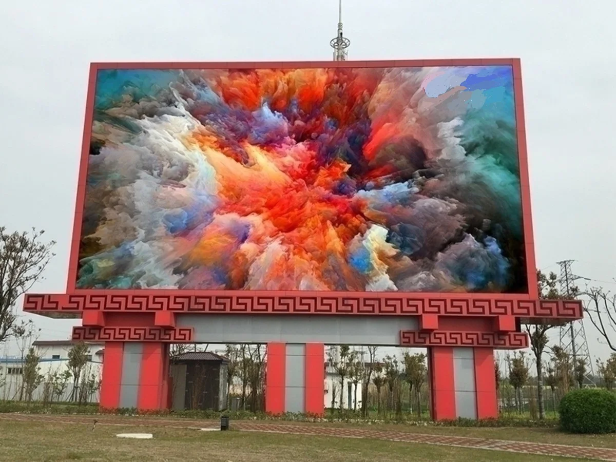 На открытом воздухе экран дисплея установки полного цвета HD