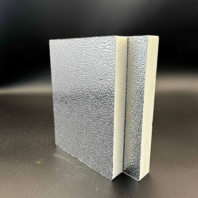 HONGJI  PIR PU Panel Fireproof and Water-Proof AC Duct Insulation Polyurethane Board