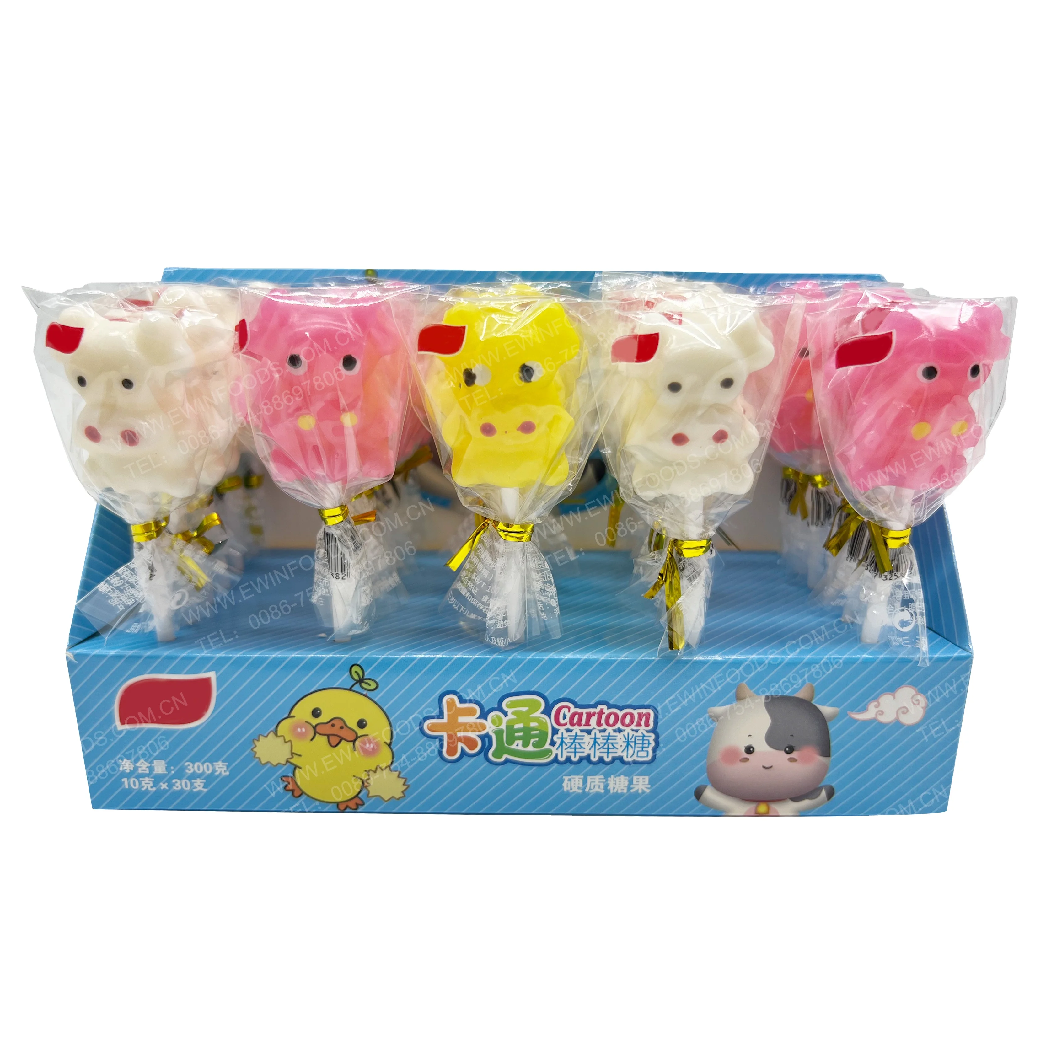 Free Sample Candies 10g Cow Shape Hard Lollipop Cartoon Lollipop Candy Chinese Snacks Wholesale