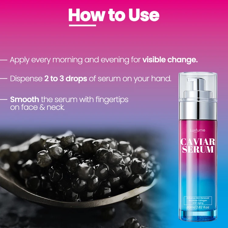 Black Caviar Niacinamide Hydrating Anti-Aging Skincare Serum Caviar Serum