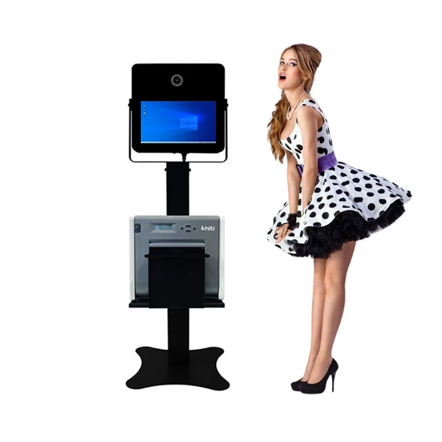 15.6 inch Magic Mirror Photo Booth for events Selfie Machine with Printer and Camera