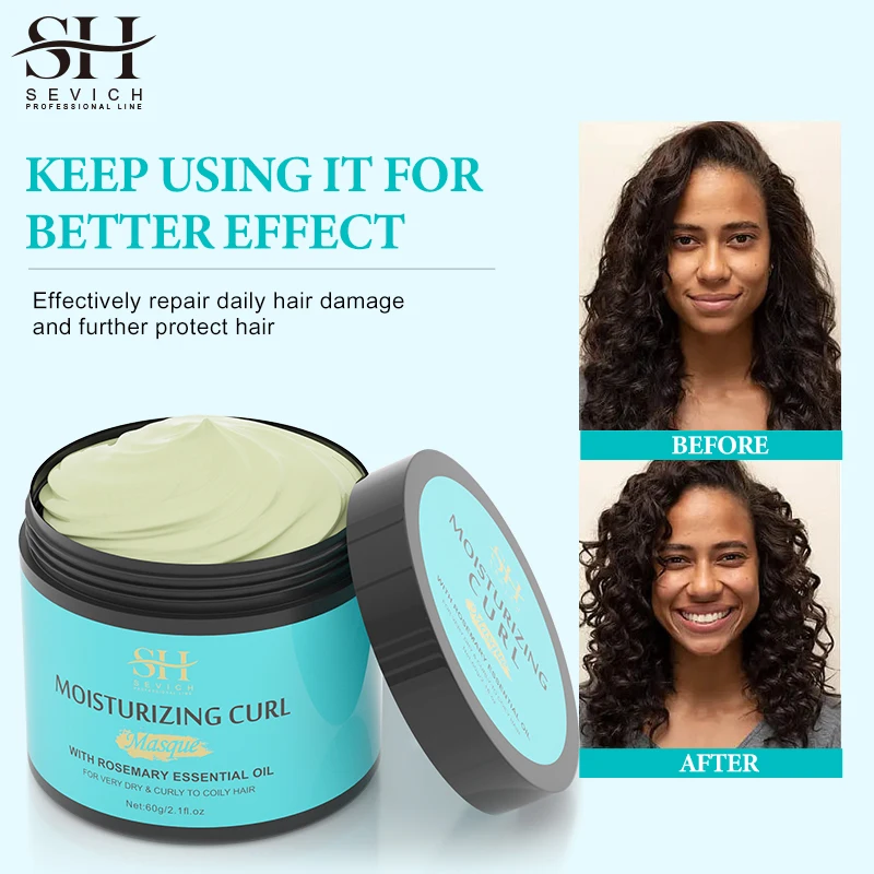 Sevich Private Label Oem Professional Keratin Natural Rosemary Oil Curly Hair Shaping Hair Mask