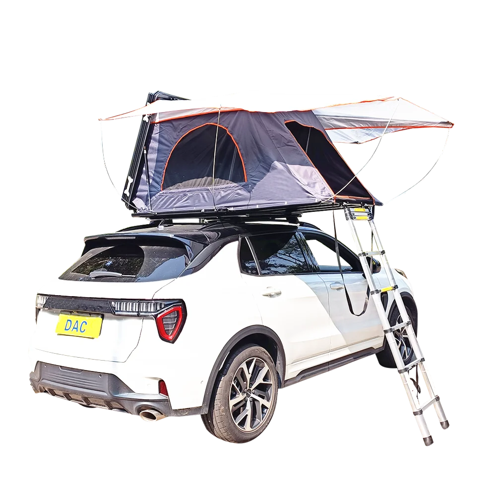 Outdoor Hard Shell Rooftop Tent for Offroad Camping 2-3 Person Car Roof Top Tent Vehicle SUV Roof with Ladder