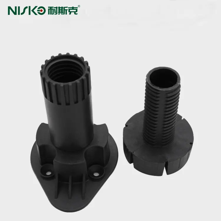 Furniture cabinet adjustable table leveling legs kitchen plinth foot plastic adjustable feet