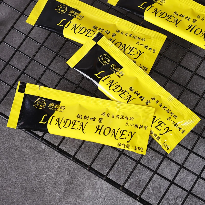 Private OEM Label Halal Honey Royal Jelly Pocket 10g Sachet Honey Box Package