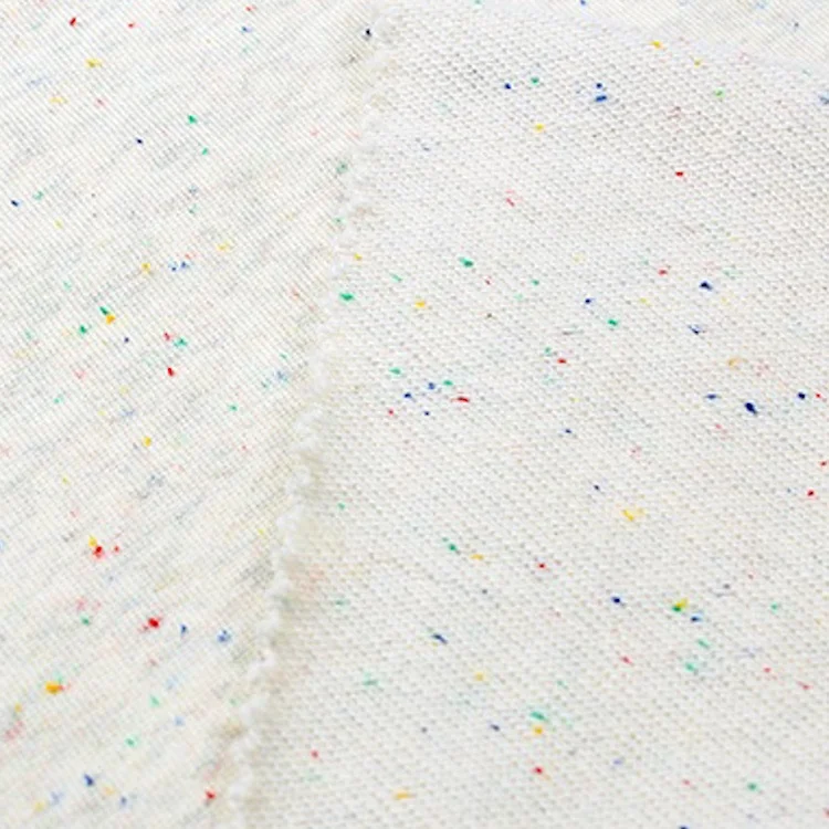 
Non stretch colorful dots polyester cotton french terry fabric, hoodies fabric for sweater 