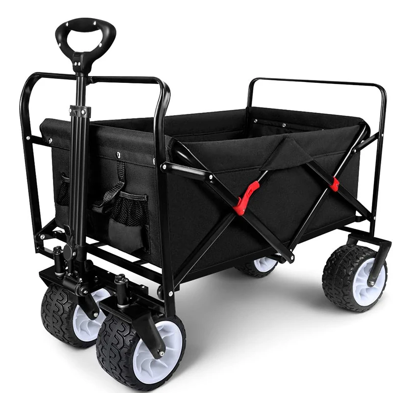 330 lb capacity foldable utility Portable Outdoor Camping Garden Sports Heavy Duty Shopping cart Foldable beach tools cart