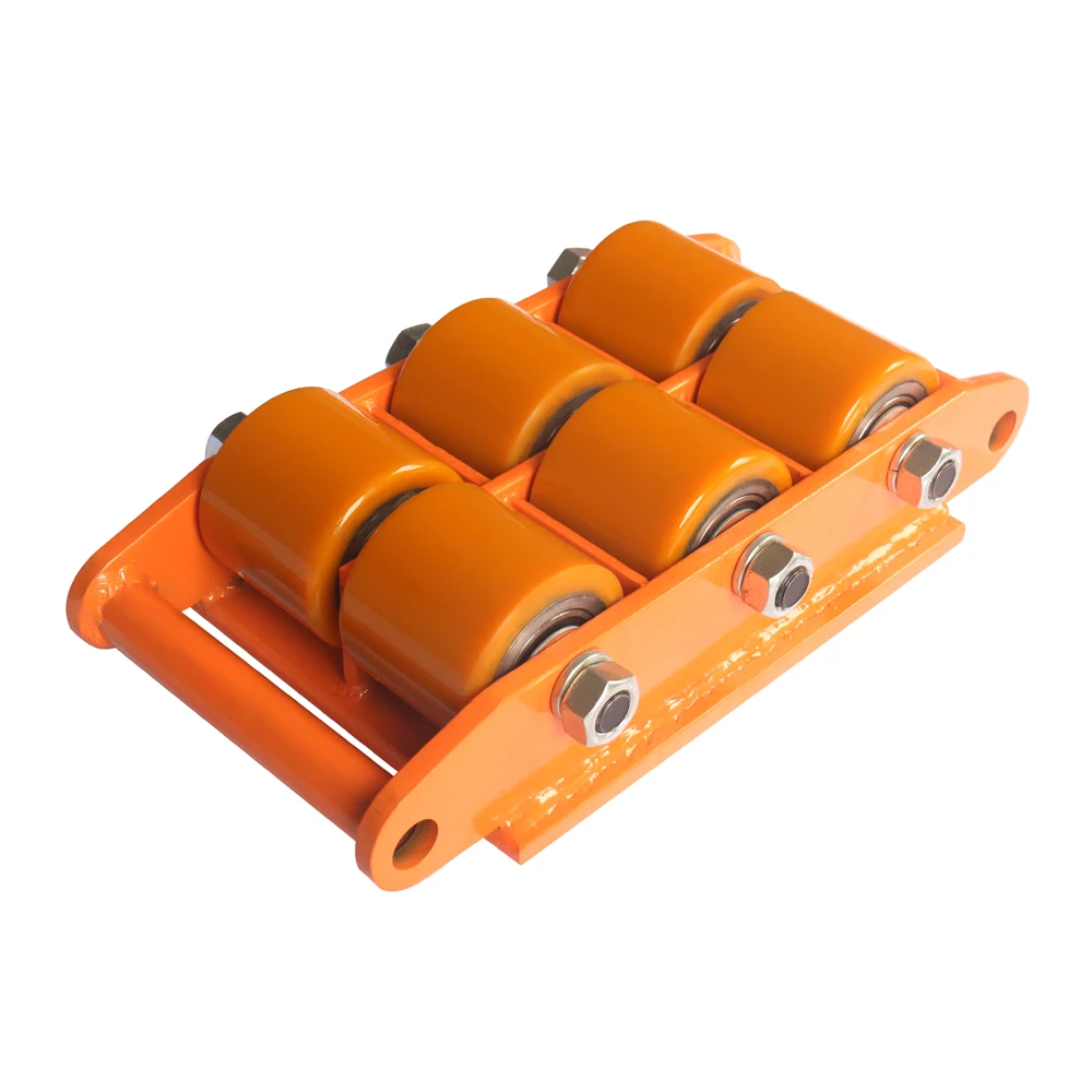 
CRA-4 6T Industrial Transport mover easy handling machine moving dolly with Nylon PU steel wheels 