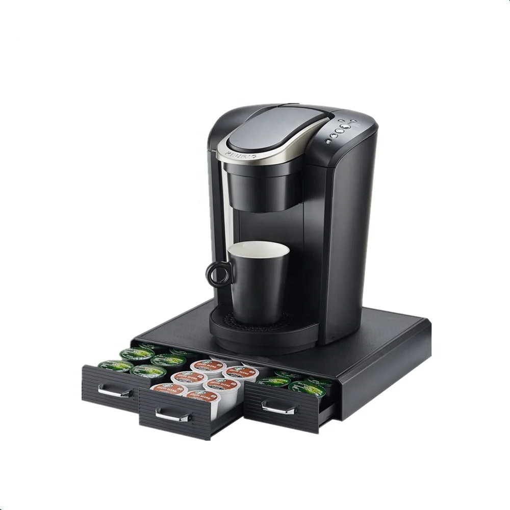 Coffee capsule plastic organizer coffee pods drawer