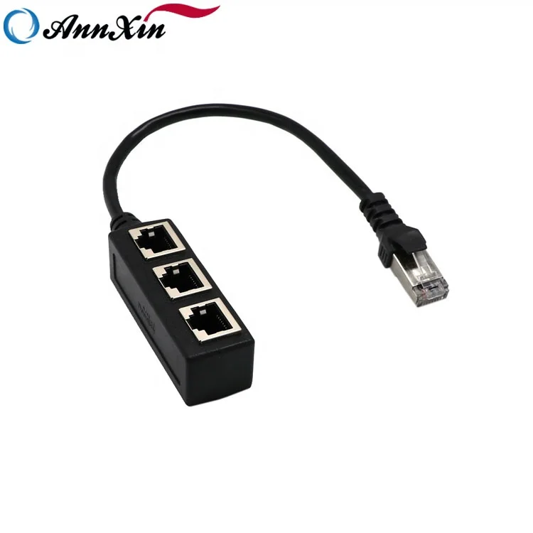  Лидер продаж разветвитель кабеля-адаптера со штекером RJ45 на гнездо 3 CAT7 сетевой Ethernet-удлинитель соединительный кабель