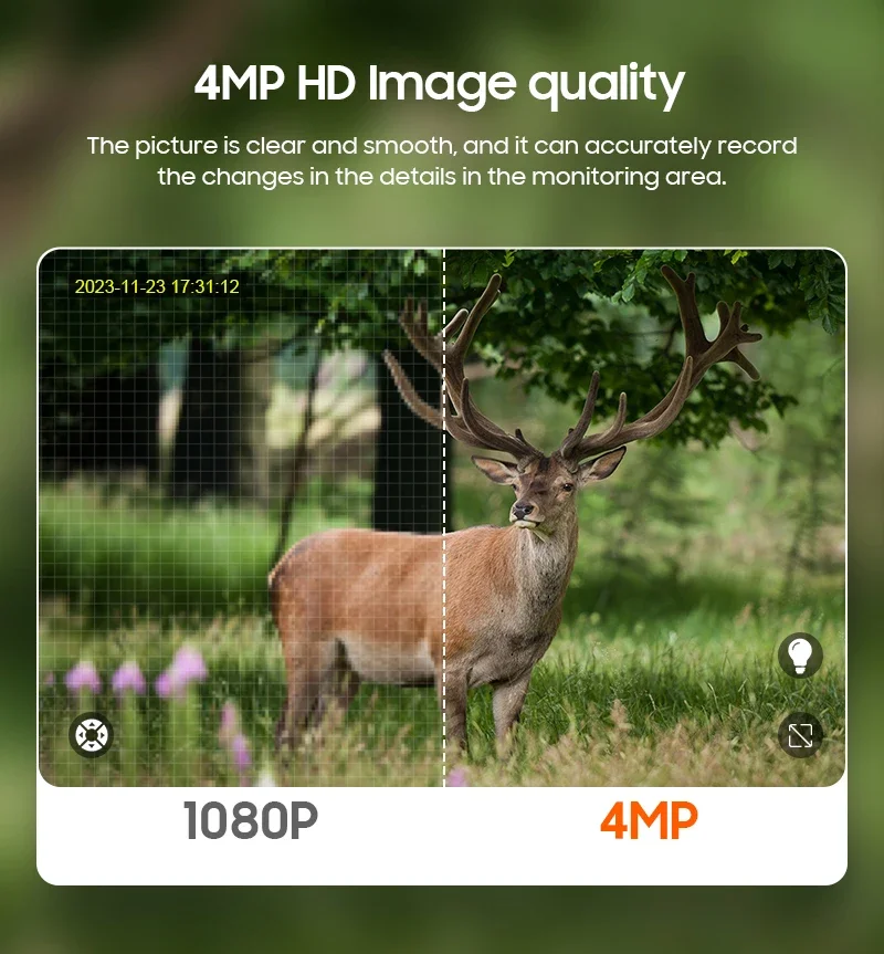 New Arrival 4MP Mini Solar Security System Outdoor Wireless Surveillance Camera