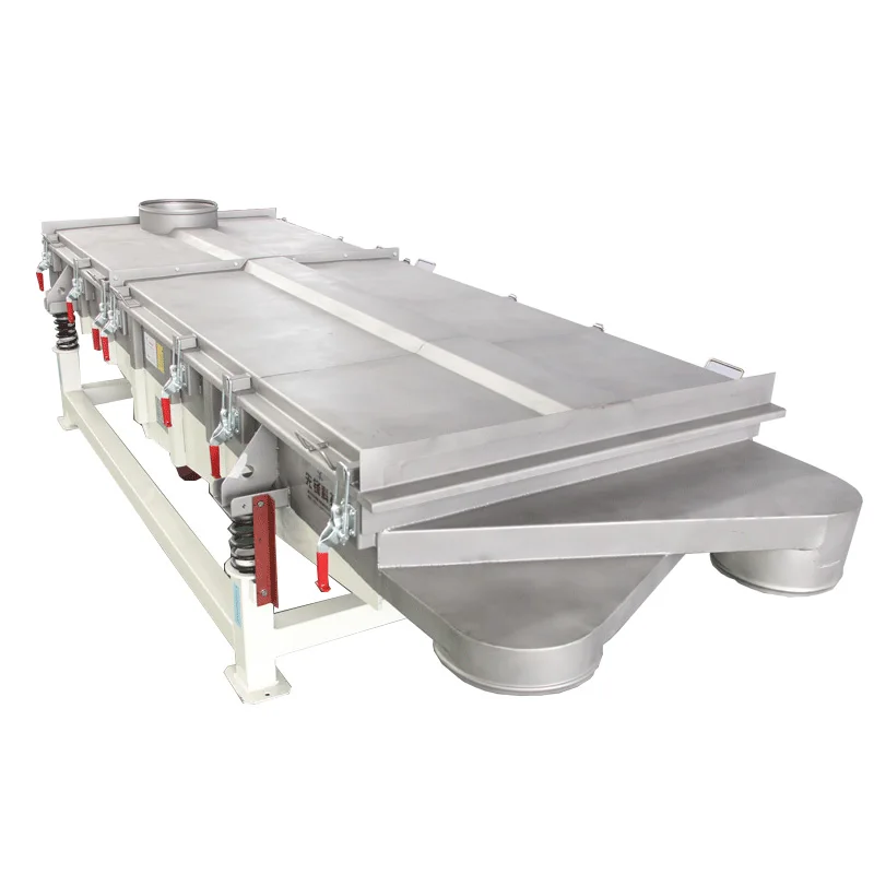 Однослойный линейный вибрационный сито монмориллонита из углеродистой стали