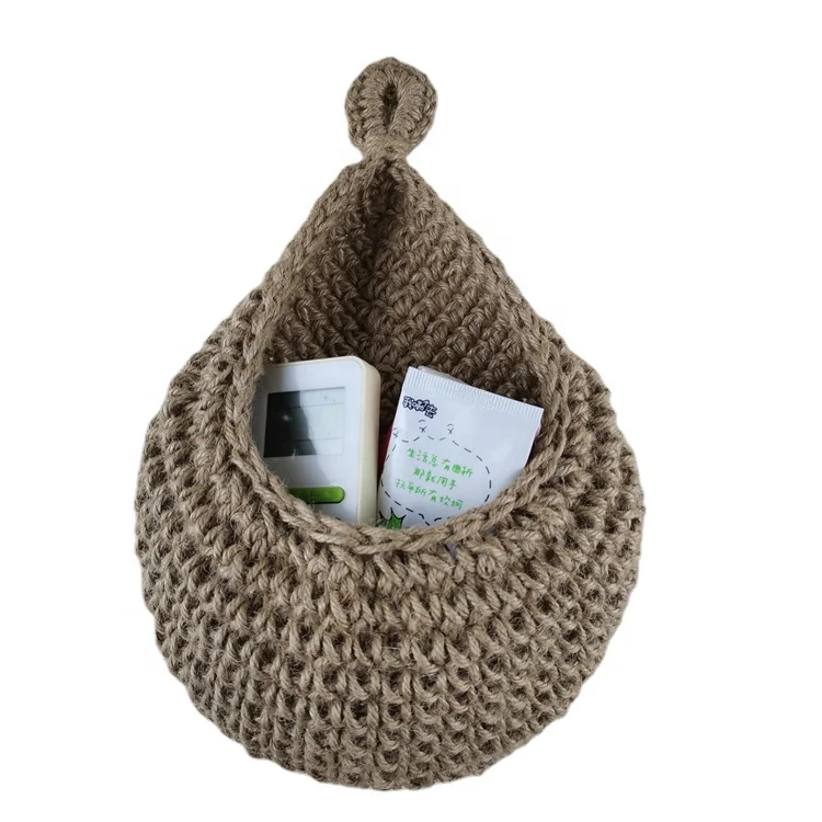 jute hanging storage baskets for kitchen woven basket wall decor