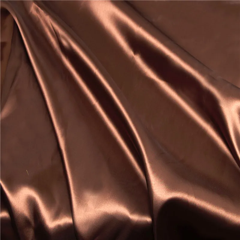 
Elastic stretch polyester silk crepe bride dress fabric satin price 