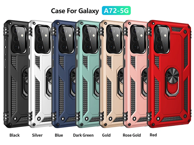 3 In 1 Armor Full Protection Antishock Shockproof Smartphone cover Magnetic Car Phone Case For Galaxy A20S Back Cover