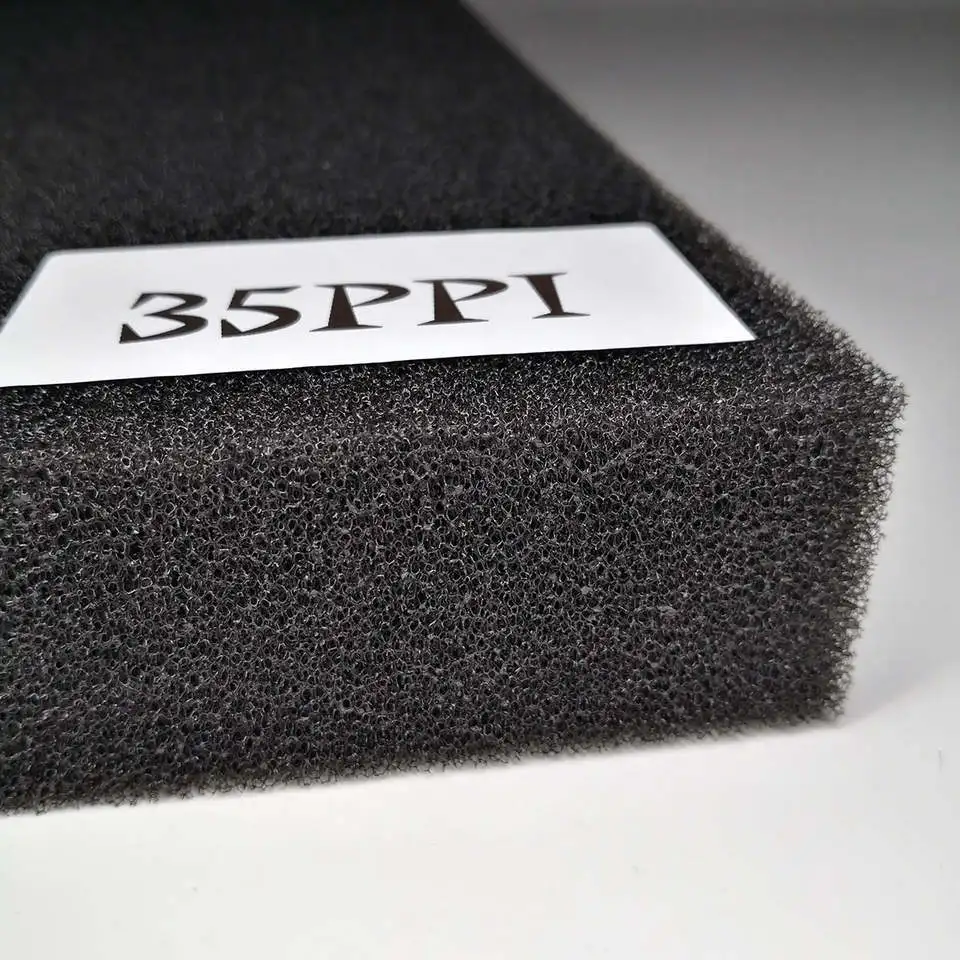 Customized Water Aquarium Sponge Foam Sheet Filter 10-60PPI Reticulated Polyurethane Filter Foam Sponge