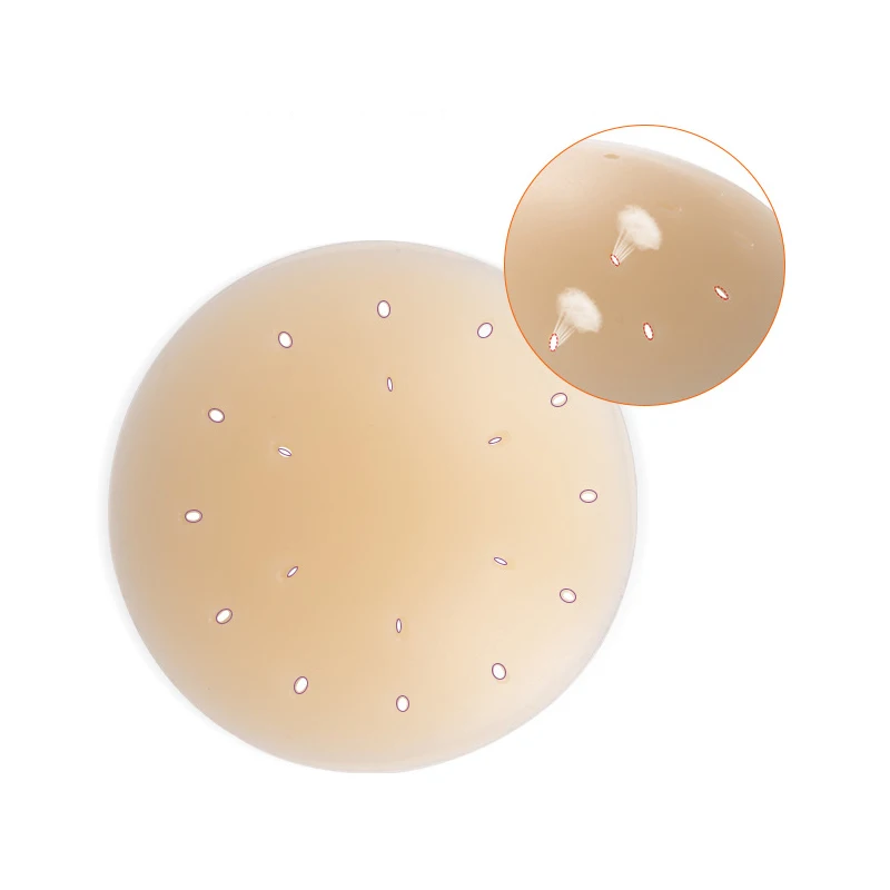 Breathable Holes Reusable Invisible Seamless Soft Adhesive Pasties Opaque Silicone Nipple Cover