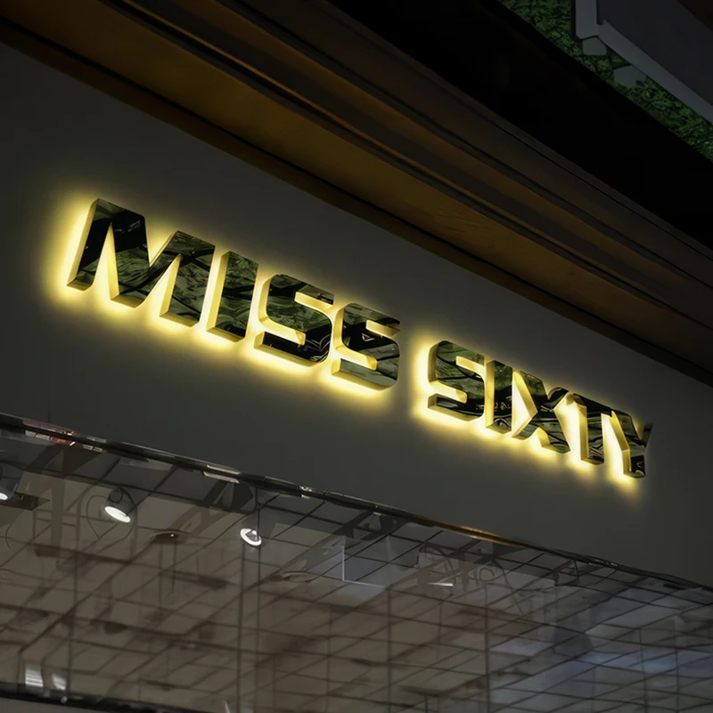 outdoor store Company brand logo 3D Led letter sign backlit business led signs business signs logo outdoor