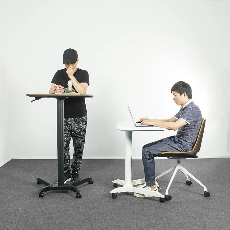 design pneumatic stand workbench table homemade modern computer desk office computer working height adjustable desk for home