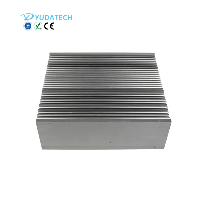 Customize Inverter cooling heatsink CNC aluminium profiles bonded fin Insert fin heat sink