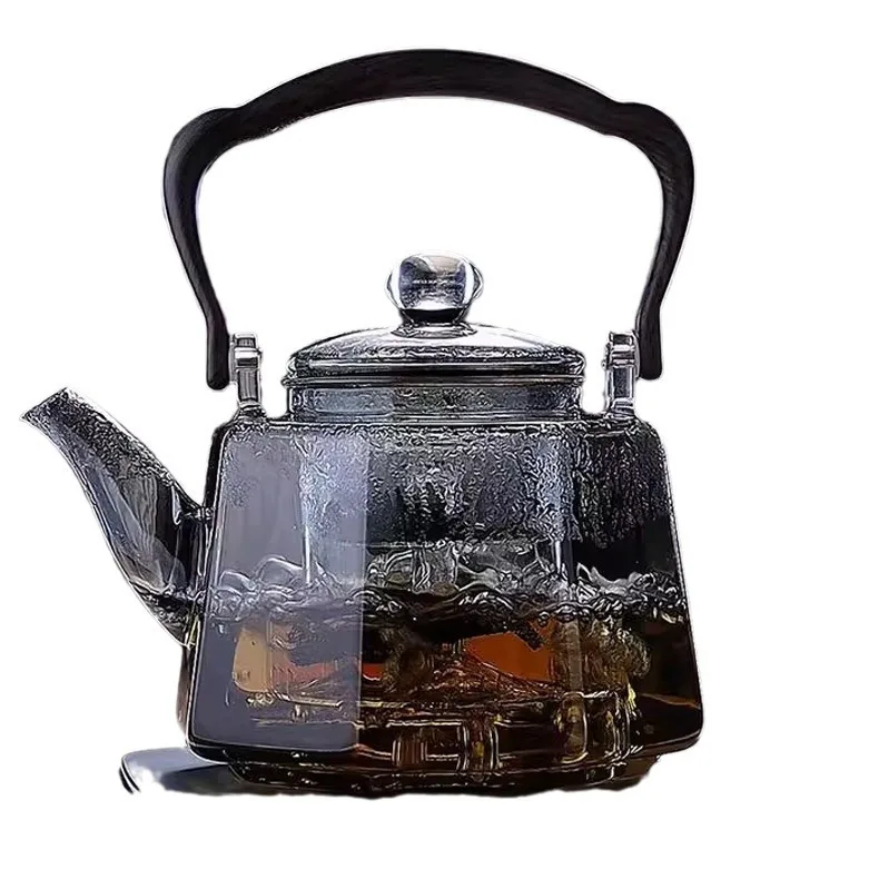 Glass tea kettle thickened heat-resistant tea-making single kettle electric ceramic stove special teapot