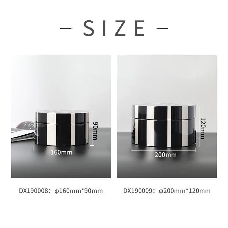 China Factory Geometric Piano Lacquer Wooden Design Black White Round Polished Gift Box For Jewelry Storage