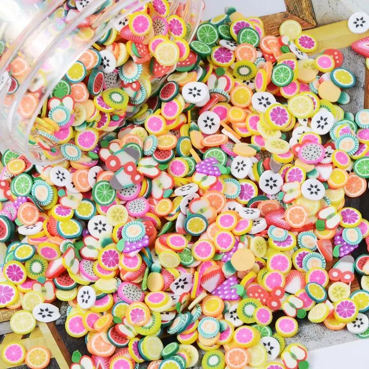 Hot Selling Smile Face Slices Polymer Crafts Sprinkle Nail Art Slices For DIY Nail Decorations