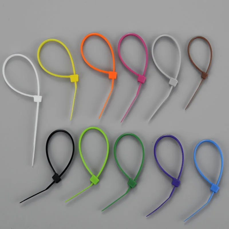 Hot Selling Multi Color Selflocking Nylon Cable Tie 200mm Red Yellow Green Blue White Black