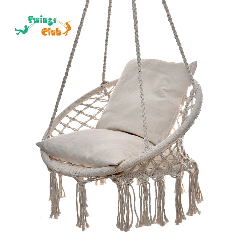 Outdoor furniture easy install adult rope hammock swing chair 150kg china hammock chairs manufacturers