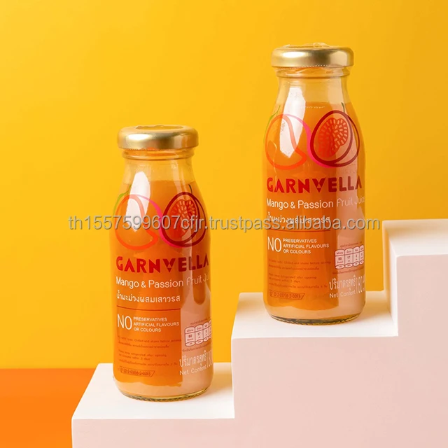 Фрукты со вкусом манго & страстных фруктов в стеклянной бутылке 100% мл, оптовая продажа из Таиланда, 180 (1600573645860)