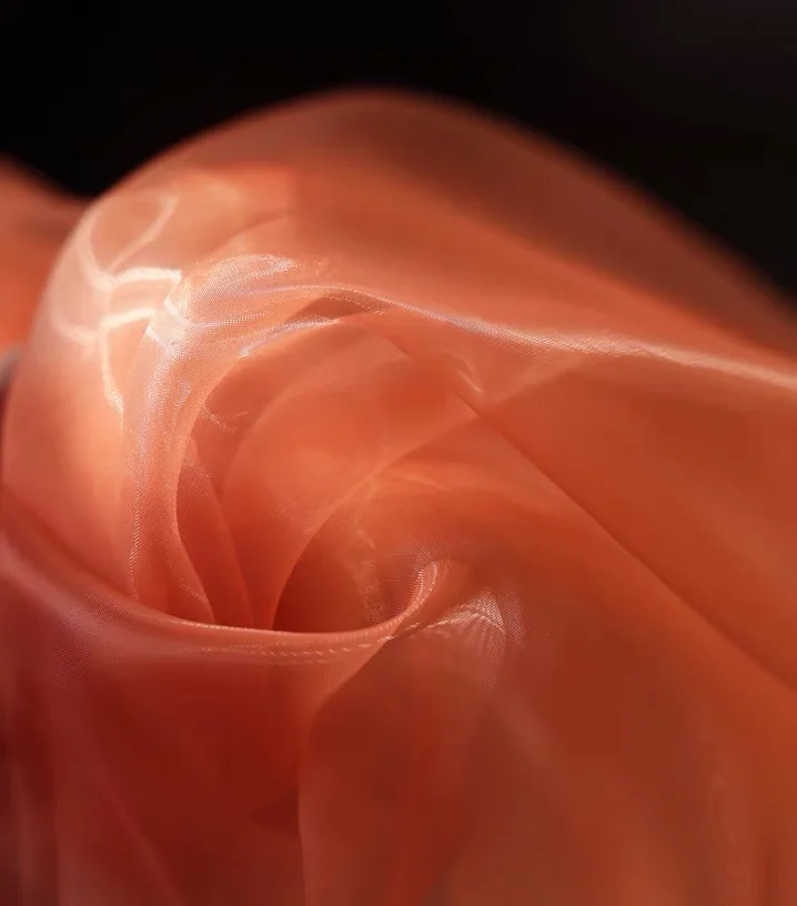 Liquid Organza fabric Mirror Organza Exquisite Luxury crystal shinny organza fabric for wedding dress