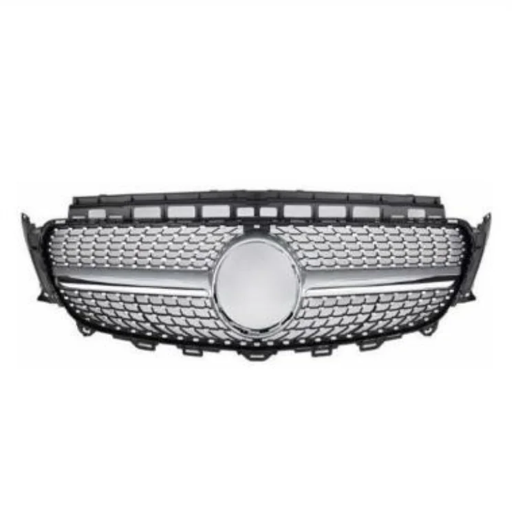 Gmax Car Accessories Front Bumper Mesh Grille Diamond Black with PDC Hole Fit for Mercedes Benz Class E W213 2016-2020