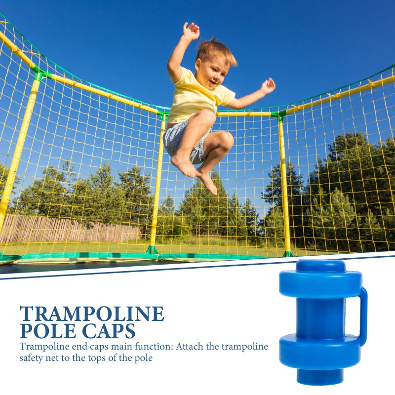 Trampoline Steel Pipe Top Cover Poles Replace Parts Caps PP Jumping Bed Covers Replaceable for Enclosure Supplies Child