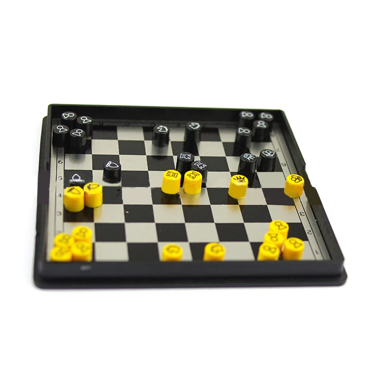 New design magnetic chess board collapsible portable play fun board game puzzle toys chess board game