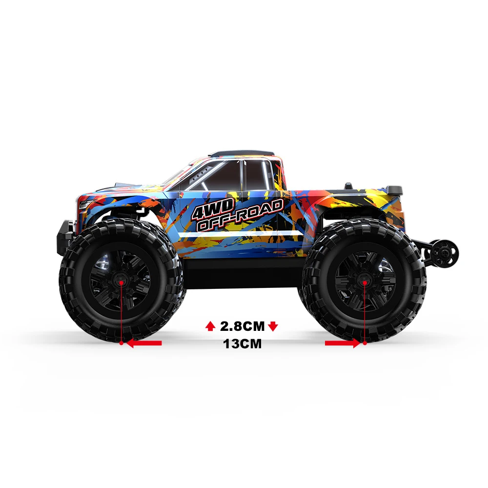MJX Hyper Go 20208 1/20 Scale High Speed 39kmh 4WD Brushless RC Monster Truck with 1806 Motor USB Charging Durable Suspension