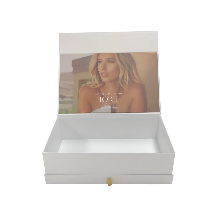 Wholesale Luxury Custom Eco Friendly Mystery Packaging shipping Surprise Gift Box with Satin Ribbon for Party Wedding Gift Wrap